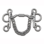 Pelham with Low Port Comfort Snaffle MB 04