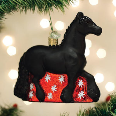 Friesian Horse Ornament