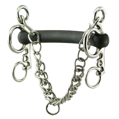 Coronet Hard Rubber Tom Thumb Mullen Mouth Pelham with 4" Cheeks