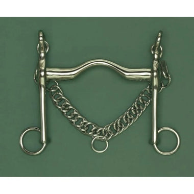 German Silver Wide Port Weymouth Bit