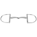 Satinox Dee Ring Single Jointed Snaffle Bit