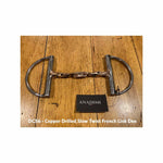 Drilled Copper Slow Twist French Link Dee Ring