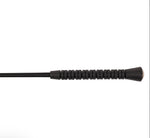 Black Rubber Handle Riding Crop 18”