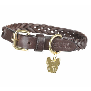 Digby and Fox Plaited Dog Collar