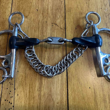 Rubber Slow Twist French Link Pelham