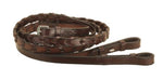 Tory Leather Company Laced Reins with Hook Stud Bit Endst