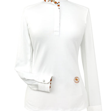 Pumpkins Ladies Talent Yarn Straight Collar Long Sleeve Show Shirt