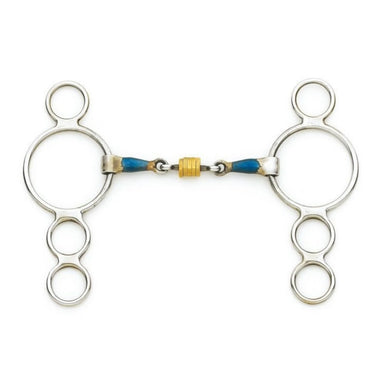 3 Ring Gag With Loose Copper Roller Disks