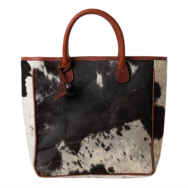 Hair On Hide Cow Leather Tote Handbag