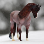 Breyer Brookside Pink Magnum Traditional Front on Blurred winter background