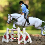 Breyer Traditional Show Jumping Oxer with Get Rowdy and Makayla Schooling Rider
