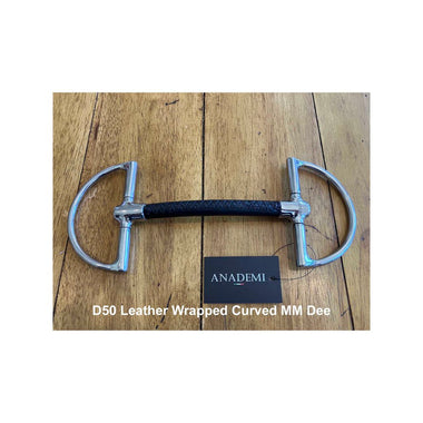 Leather Wrapped Curved Mullen Mouth Dee Bit