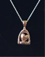 Stirrup Heart Pendant