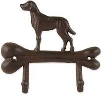 Dog Bone Dual Cast Iron Wall Hook