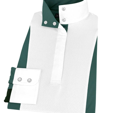Ladies "Luna II" Forest Green Long Sleeve Performance Show Shirt