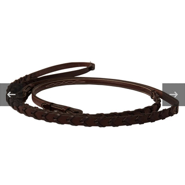 Huntley Equestrian Sedgwick Fancy Stitched Square Raised Laced Reins