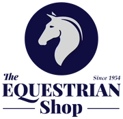 The Equestrian Shop Logo in Navy and Silver