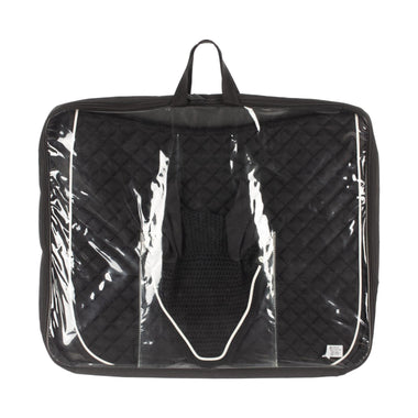 Equinavia Voss All Purpose Saddle Pad and Bonnet Set Black/White in Package