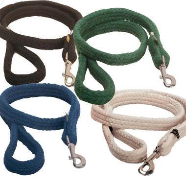 Tory Leather Braided Cotton Dog Leash