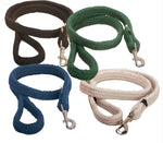 Tory Leather Braided Cotton Dog Leash