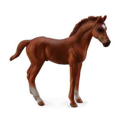 Breyer CollectA Thoroughbred Foal Standing Chesnut