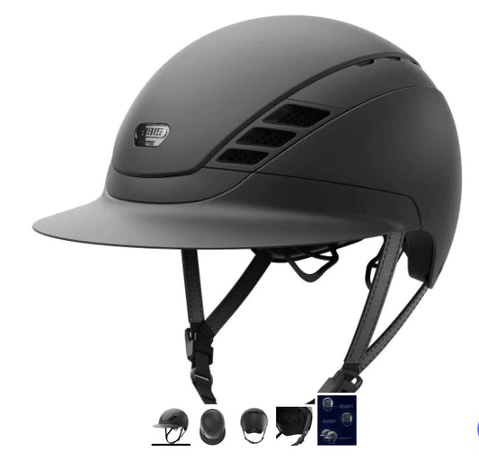 ABUS Pikeur AirLuxe Hunter Matte Helmet - Short Visor