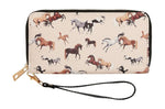 Horseplay Print wallet on white background