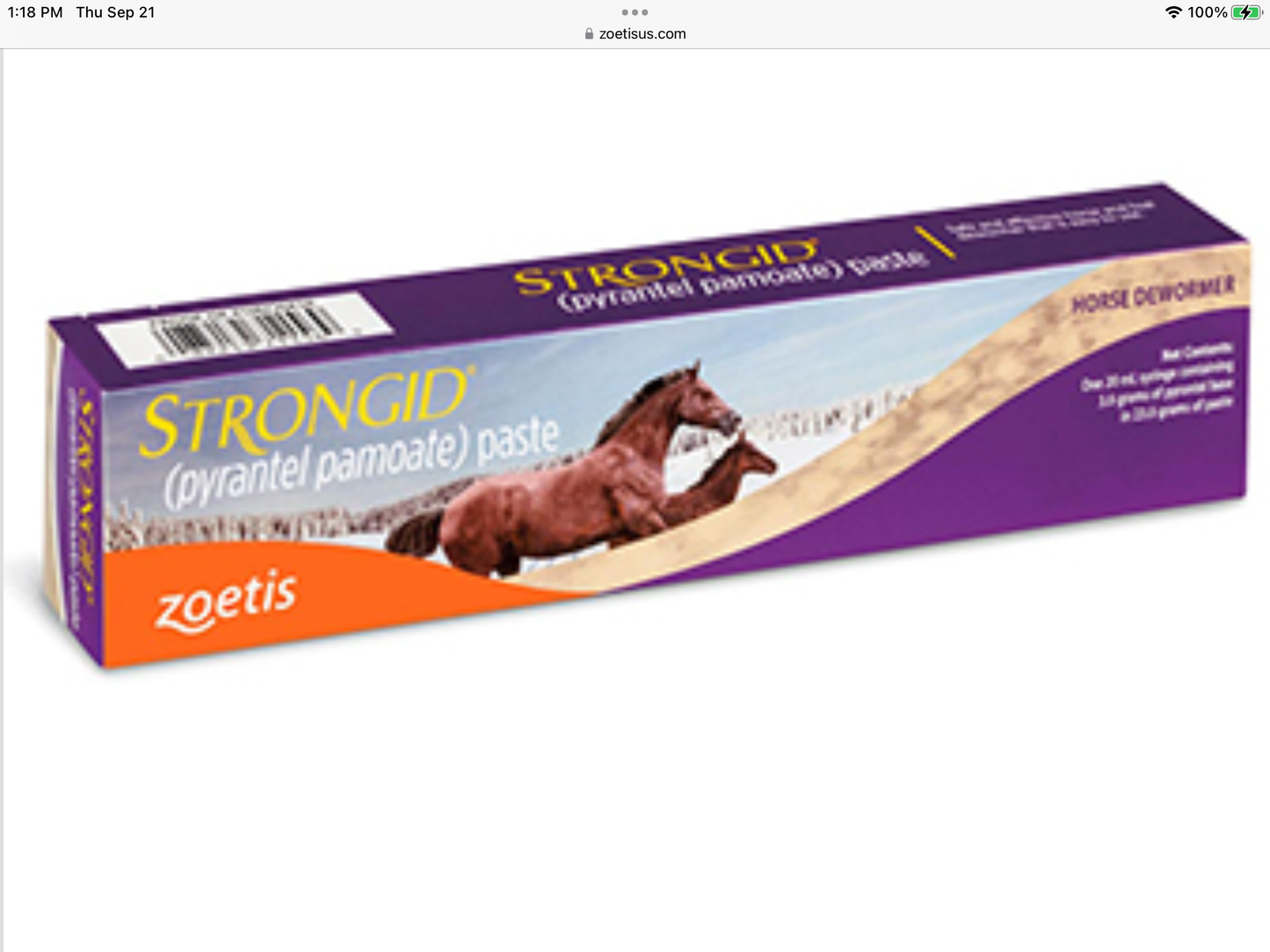 STRONGID (pyrantel pamote) paste