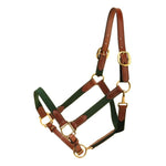 Leather and Cotton Web Halter