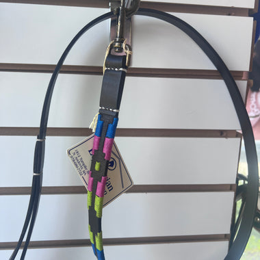 Leather Dog Leash with Colored Stitching