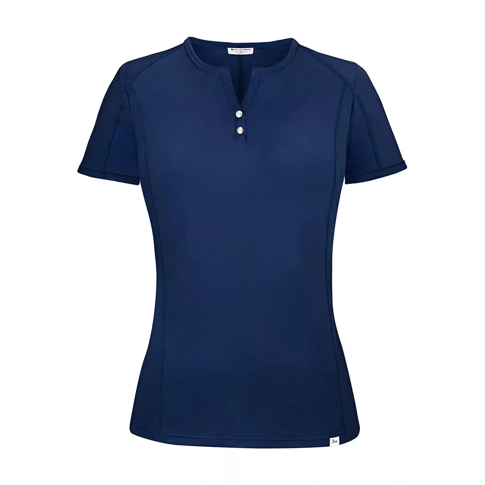 Liza Short Sleeve Split Neck Training Shirt