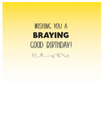 "Hee Haw" Donkey Birthday Card