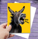"Hee Haw" Donkey Birthday Card