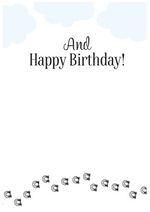 "Happy Trails" Birthday Card