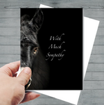 Donkey "With much sympathy" Sympathy Card