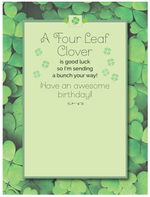 "Sending Good Luck your way" Birthday Card