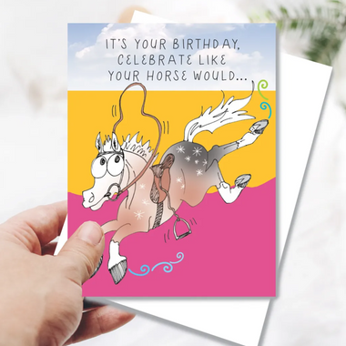 celebrate like your horse would card