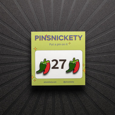 Chili Pepper Number Pins