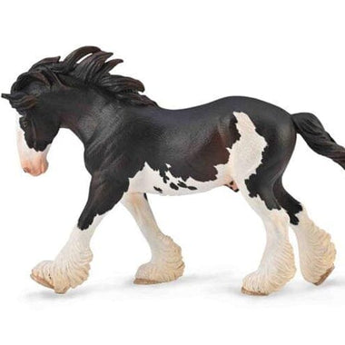 Breyer CollectA Clydesdale Black Sabino Stallion