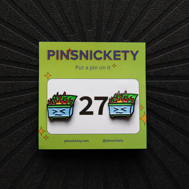 Dumpster Fire Number Pins