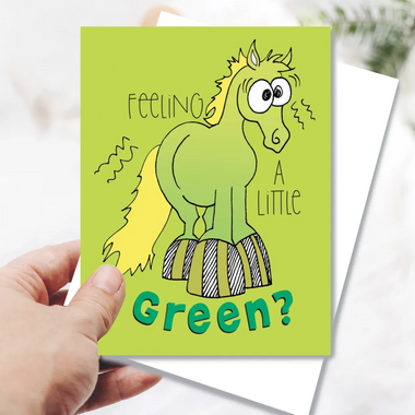 feeling a little green card