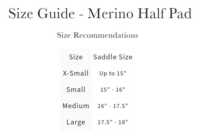 Merino+ Half Pad