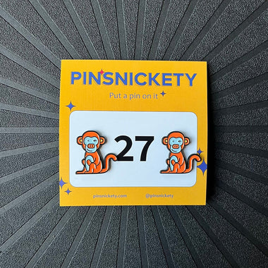 Monkey Number Pins
