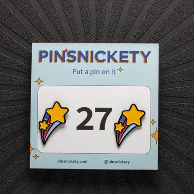 Shooting Star Number Pins