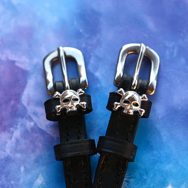 Skull and Cross Bones Spur Straps