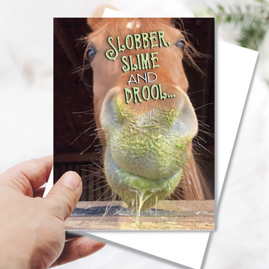 slobber slime and drool card