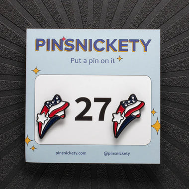 Stars and Stripes Number Pins