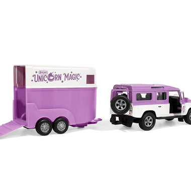 Breyer | Unicorn Magic Land Rover & Tag-A-Long Trailer