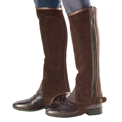 Ovation Ladies Suede Ribbed Half Chaps