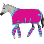 Breyer Traditional Pink Blanket and Shipping Boots on Model Horse